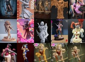 108组女性3D打印模型系列合集 Girls, Girls and Only Girls 3D-Print Models Collection 13