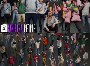 Blender 350+人物角色姿势库3D模型 Kanistra People Asset Library