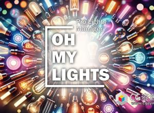 Blender专业灯光管理器插件 Oh My Lights V1.2.0