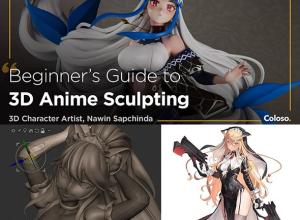 Coloso Zbrush三维女性动漫人物雕刻建模基础全流程视频教程(中英文字幕)