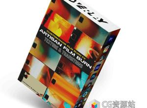 25个复古电影胶片灼烧划痕纹理转场4K视频素材 Film Burn FX – Custom Crafted Transitions Pack