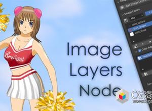 Blender动漫风格图像分层合成调整节点插件 Image Layers Node V1.3.1