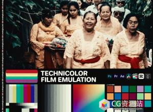 复古专业电影胶片模拟LUTs调色预设 LUT TECHNICOLOR Film Emulation