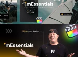 FCPX插件-65组文字标题字幕包装短视频剪辑视频转场预设 mEssentials