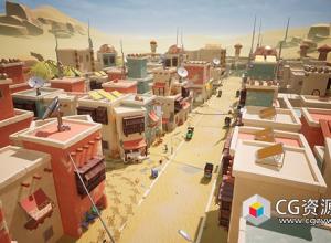 Unreal风格化印度城市游戏资产 Stylized Indian City UE4.26+