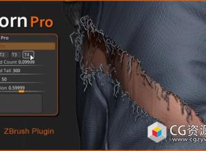 ZBrush布料切割划破插件 Torn Pro