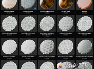 518组Substance高质量半透明塑料纹理材质预设 Translucent