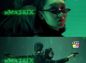 FCPX+达芬奇插件-黑客帝国视频特效文字标题背景预设 mMatrix