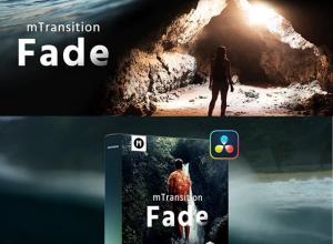 达芬奇插件-51个电影镜头暗黑淡入淡出阴影转场过渡预设 mTransition Fade DVR+中文字幕教程