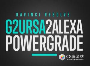 达芬奇调色节点-阿莱风格视频调色预设 Juan Melara – G2URSA2Alexa PowerGrade & LUTs