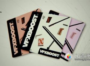 AE脚本-230个复古嘻哈说唱风格抖动叠加CRT慢快门转场特效动画 VFXBOOST FX