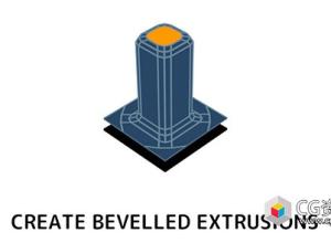 Blender挤压倒角建模插件 Bevelled Extrude V1.6.2