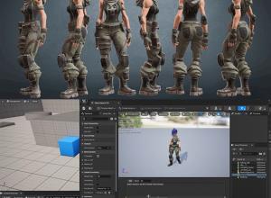 UE5+腾讯混元3D+Blender高效制作3D游戏角色视频教程+中英文字幕