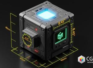 Blender模型尺寸距离3D测量工具资产预设 Geomeasure 2 v2.92+使用教程