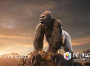 Blender大猩猩绑定3D模型 Silverback Gorilla
