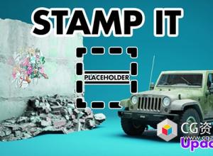 Blender印花贴花贴图插件 Stamp It! v1.2.1 No Shrinkwrap & Extra Geometry