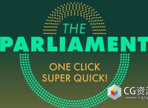 信息数据可视化图形展示动画AE脚本 The Parliament V1.0+使用教程