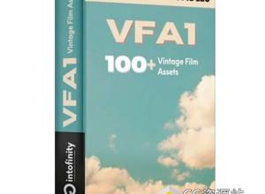 100组复古老电影噪点素材调色音效预设包 Vintage Film Assets