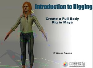 Maya教程-人物角色全身绑定全面基础教程+中英文字幕