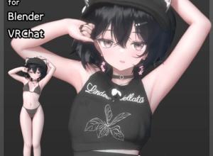 卡通动漫女性角色3D模型 Anime Character Basemesh v11.2 Blender/FBX格式