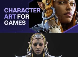 Zbrush/SP/UE游戏人物角色模型制作全流程视频教程(中英文字幕)