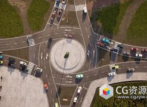 Unreal城市交通模拟AI系统 City Traffic Pro UE5.6