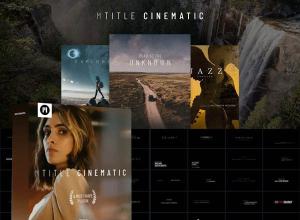 达芬奇插件-50组4K大气视频电影风格文字标题字幕预设 mTitle Cinematic