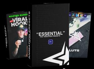 PR模板预设-短视频转场调色预设包 The Viral Short-Form Workflow – All in One Bundle