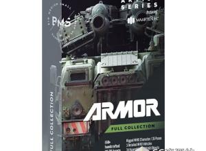 重型装甲车作战机器零件人物角色3D模型Blend/OBJ/FBX/UE格式 BMS– Armor