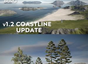 Blender预设 130多种不同地形山地景观资产预设 Berg V1.2