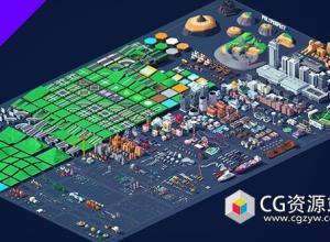 Blender 3000+ 低多边形动物建筑地形等3D模型 Low Poly Ultimate Pack