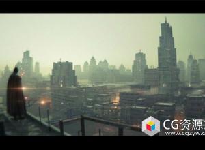Blender大气程序化城市场景制作视频教程 Procedural City with Geo Nodes + Epic Batman Scene in Blender