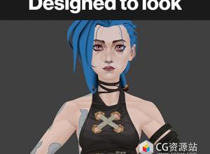 Blender游戏角色人物绑定3D模型 Recreating Arcane - Asset Pack