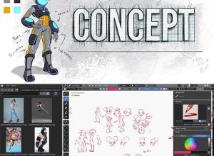 Blender蜡笔概念艺术角色绘制基础教程+中英文字幕