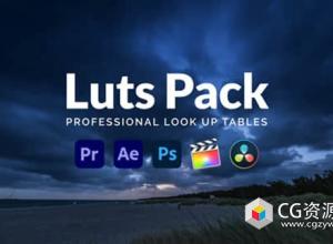 100组社交媒体电影摄影师视频调色LUTs预设 Luts Pack