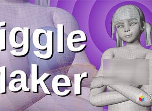 Blender逼真抖动物理效果插件 Jigglemaker V2.0