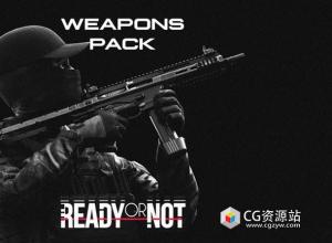 Blender游戏武器冲锋枪步枪手枪3D模型 Ready or Not – Weapons Pack – 3D-Models