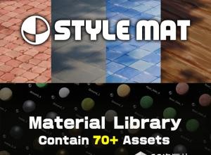 Blender 72组风格化卡通材质资产预设 Stylized Materials Library - Style Mat V1.1