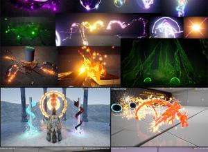 Unreal虚幻引擎18组魔法闪电特效3D资产包 UE5