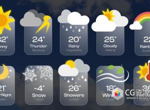 AE模板-天气预告动画 Weather Forecast