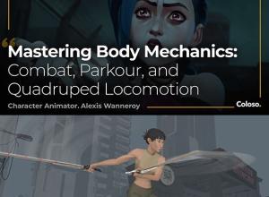 Coloso Maya格斗跑酷四足行走角色动画身体力学精通教程+中英文字幕