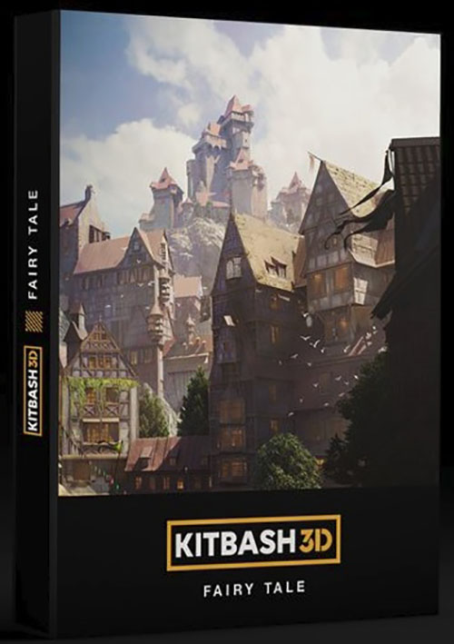游戏电影梦幻童话城镇场景3D模型 Kitbash3D – Fairy Tale (MAX/MA/OBJ/FBX格式)
