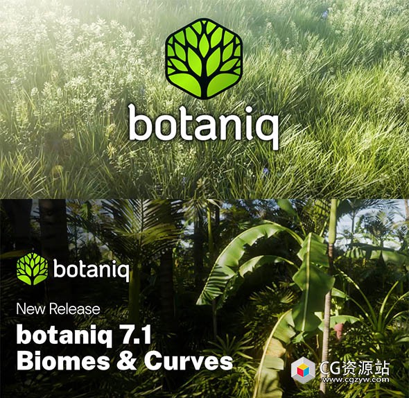 树木草地植物藤蔓植被库Blender插件 Tree And Grass Library Botaniq – Trees v7.1.1-图片1
