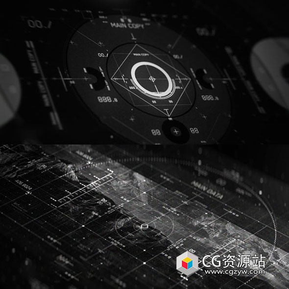 PS+AI科技感HUD元素平面设计教程+中英文字幕 HUD Design-图片1