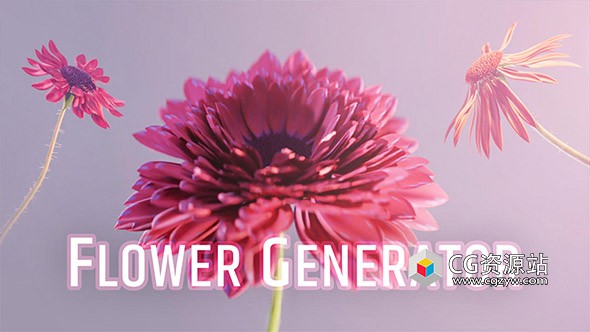 Blender程序化花朵生成器资产预设 Flower Generator v1.1