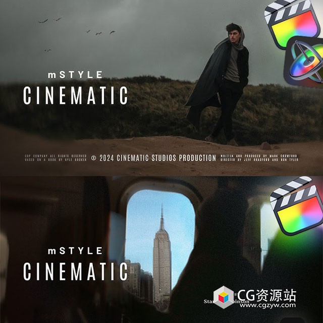 FCPX插件-视频叠加特效转场文字标题字幕动画预设 mStyle Cinematic-图片1