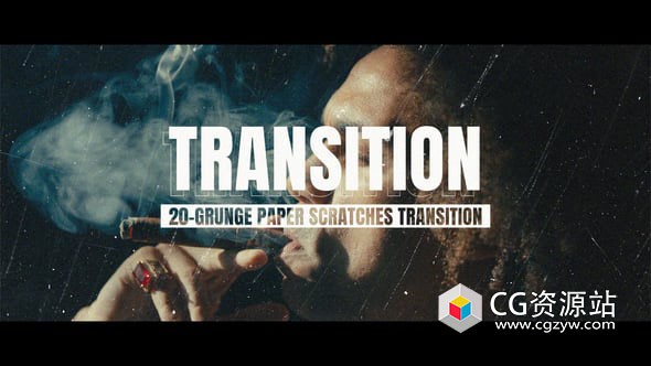 AE+达芬奇模板-复古纹理叠加纸张刮痕视频转场 Grunge Paper Distressed Scratches Transitions