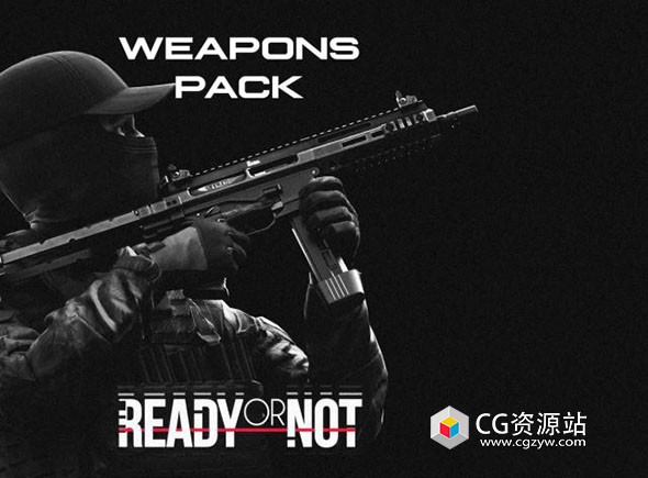 Blender游戏武器冲锋枪步枪手枪3D模型 Ready or Not – Weapons Pack – 3D-Models
