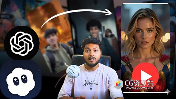 AI教程-使用Sora制作热门AI视频+中英文字幕 Sora 2 Masterclass: How to Create Viral AI Videos with Sora