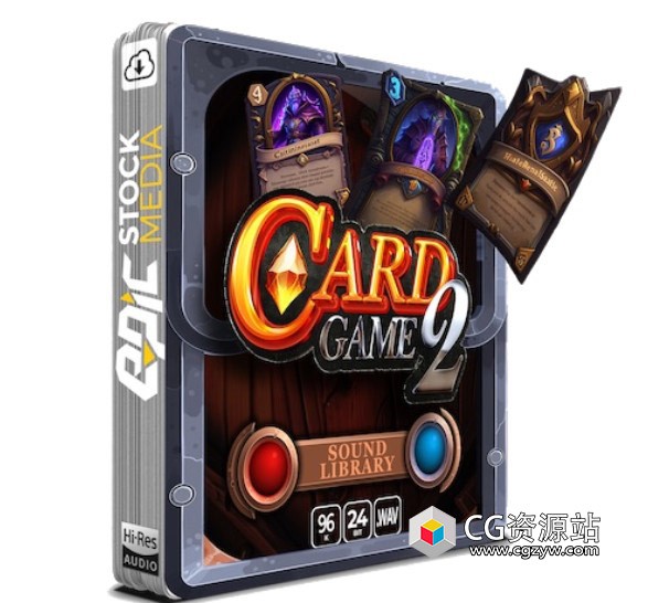 842个奇幻卡牌游戏音效素材包Card Game 2